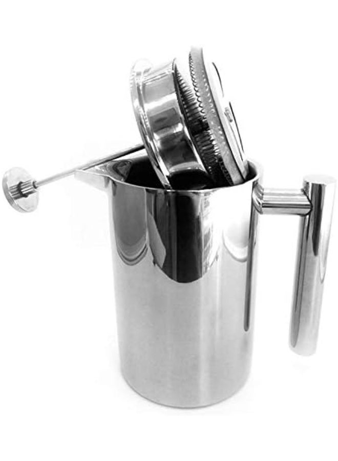 350ml Double Wall Stainless Steel Insulated French Press – Coffee & Tea Maker with Filter, Portable Coffee Press Teapot - Image 3